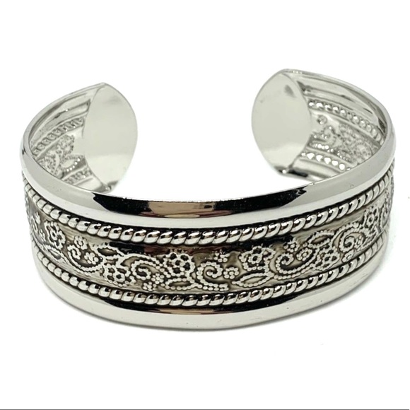 Lia Sophia Jewelry - Lia Sophia "Navaho" Silver Tone Cuff Bracelet